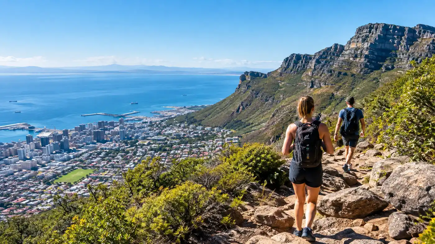 Kloof Corner Hike Short Route with City Views